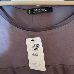MNG basics gray tshirt NWT